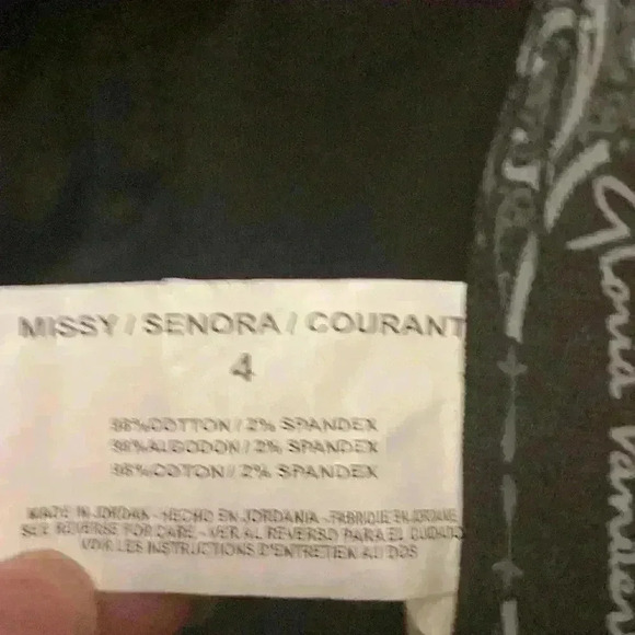 Gloria Vanderbilt Mona women’s capris size 4 black think summer - Picture 4 of 9